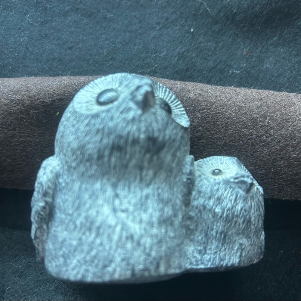 The Wolf Original Sculpture Gray Owl Figurine